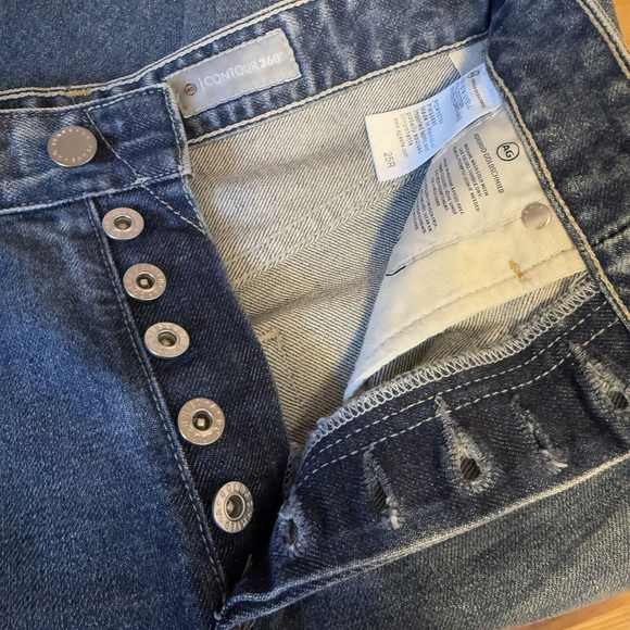 AG Jeans Women's Alexxis Slim High Rise Vintage Fit Button Fly Blue Size 25 NWT - Picture 5 of 9